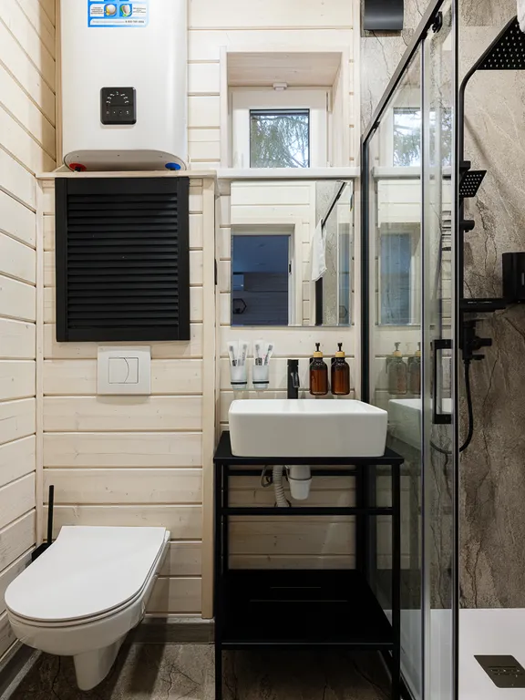 Уютный дом Шишкин Плейс в лесу с чаном и баней