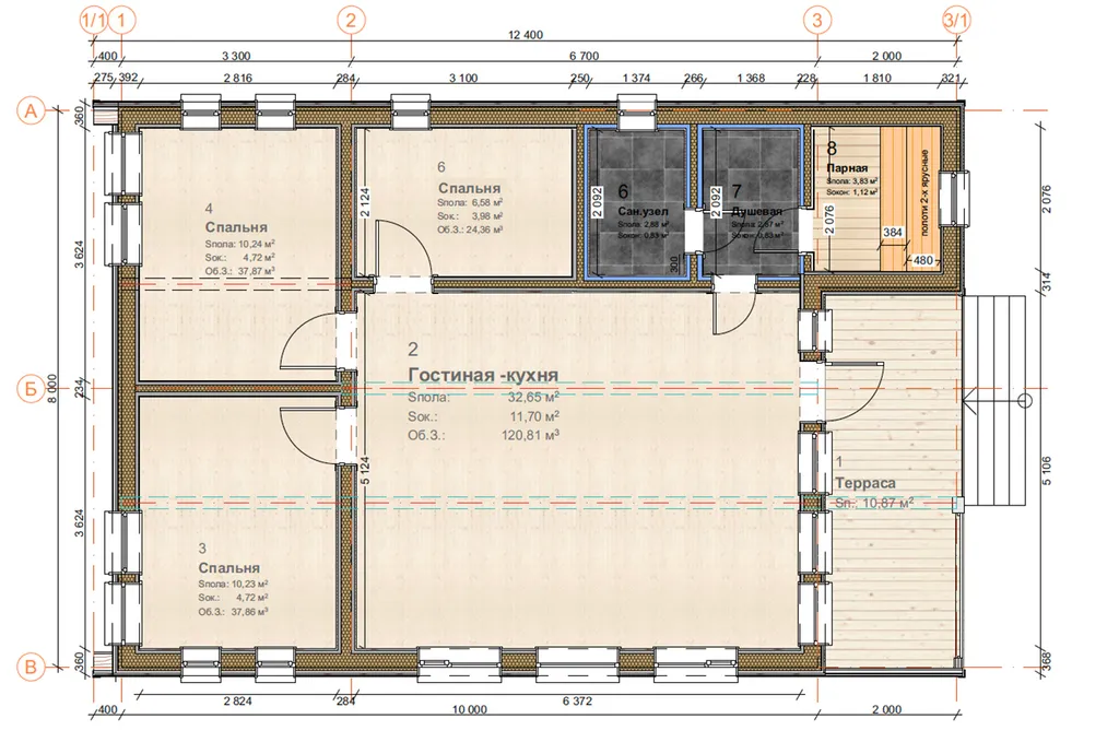 Частный дом с сауной, чаном и караоке в 5 мин от МКАД