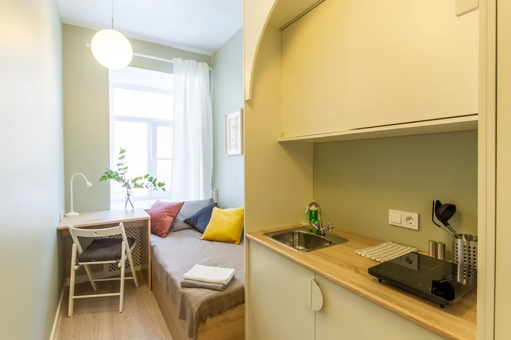 Квартира Комната с собственной мини-кухней Memento I — Санкт-Петербург