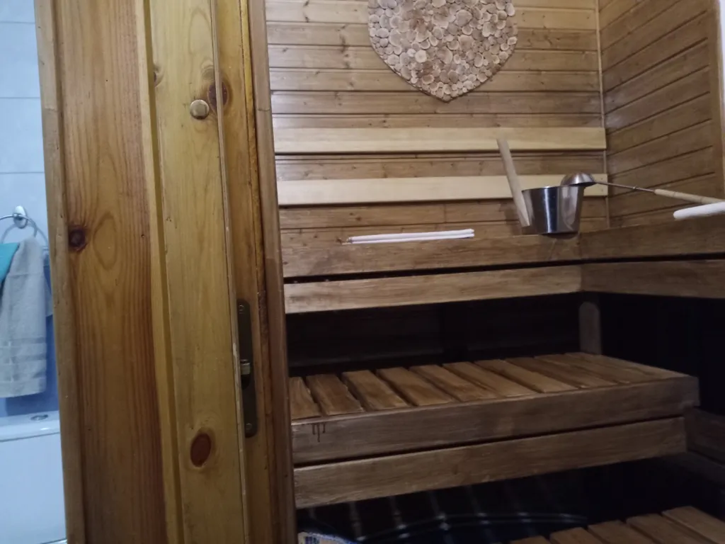 Дом c финской дровяной сауной и отдельной баней в Карелии