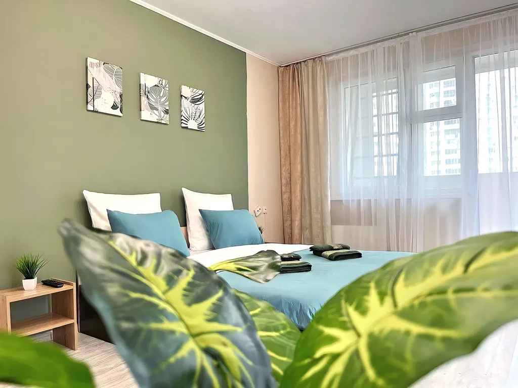 Уютная 2-комнатная квартира для 1-5 гостей, с раздельными комнатами