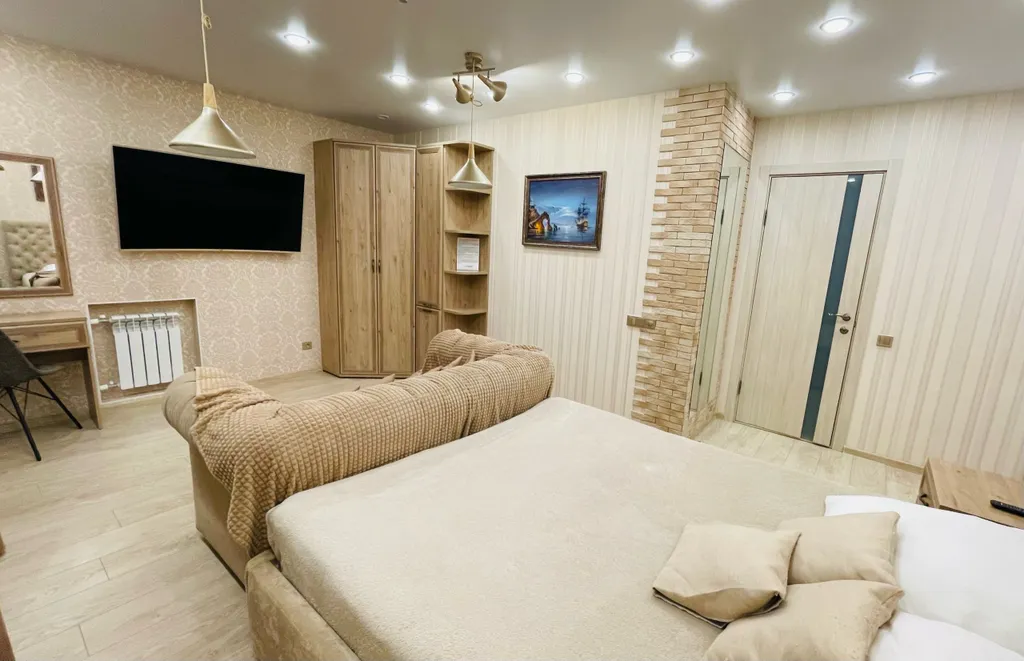 Комфортные апартаменты с кондиционером и халатами