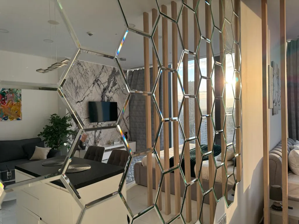 Квартира Квартира Sky City Moscow Уютная студия с Аэрохоккеем в Москва Сити. — Москва