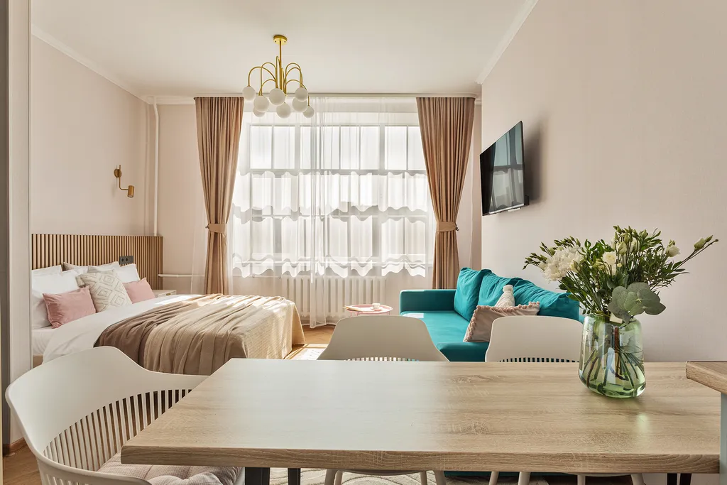 J&N Apartments Четырехместная студия с видом на парк