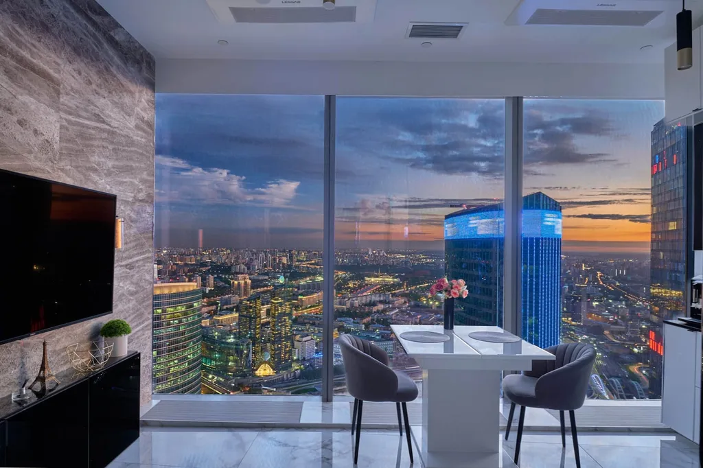 Квартира Sky City Moscow 80 этаж Выше облаков, очень ценный и редкий вид — аренда посуточно в Москва