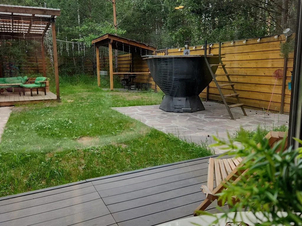 Дом с баней и чаном