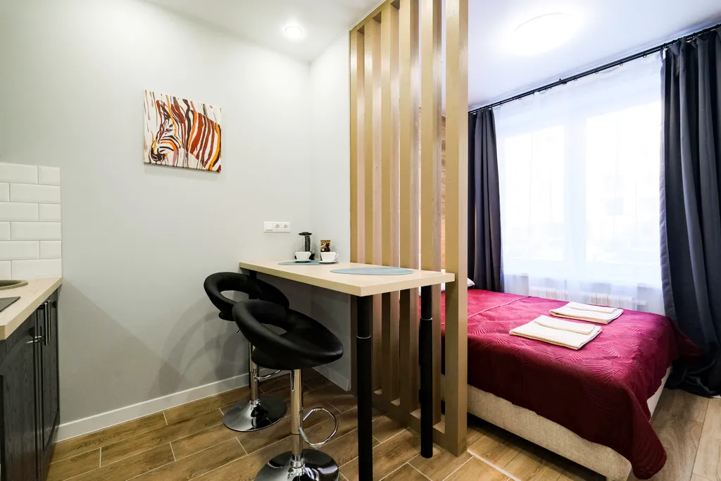 Уютная студия с новым ремонтом в Мытищах — идеально для отдыха