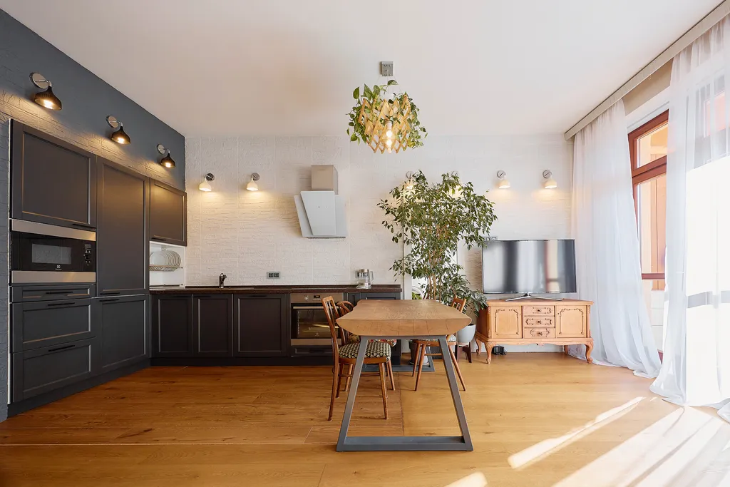 Стильный апартамент с видом на горы