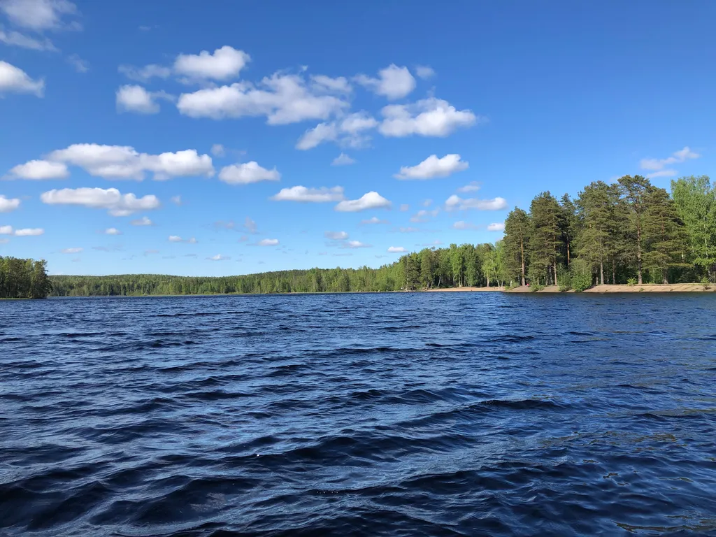 Коттедж на на берегу озера с банями и купелью