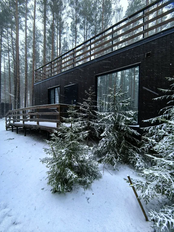 Дом с 2 спальнями и панорамным видом на лес