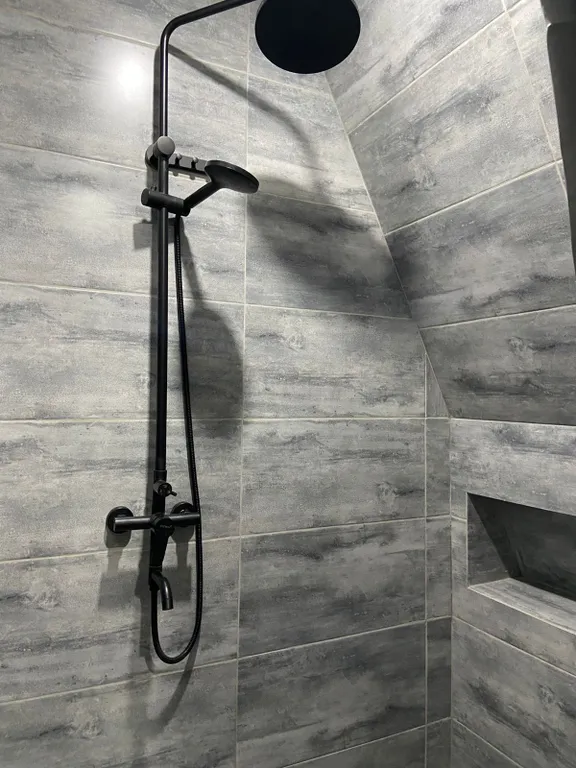 Стильный домик Aframe с баней и бассейном