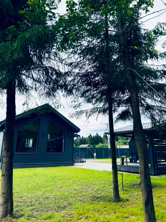 Дом в лесу у озера