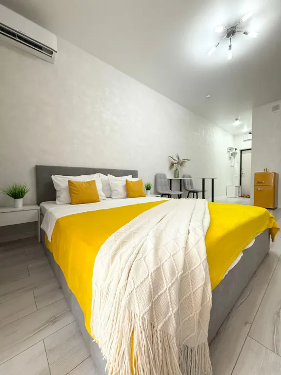 Квартира Квартира Уютная студия в комфортабельном микрорайоне Любимово — Краснодар