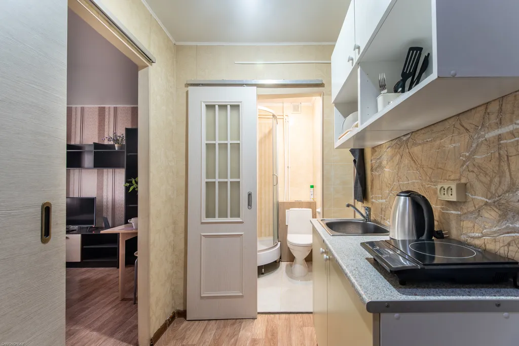 Мини-двухкомнатная квартира в центре города