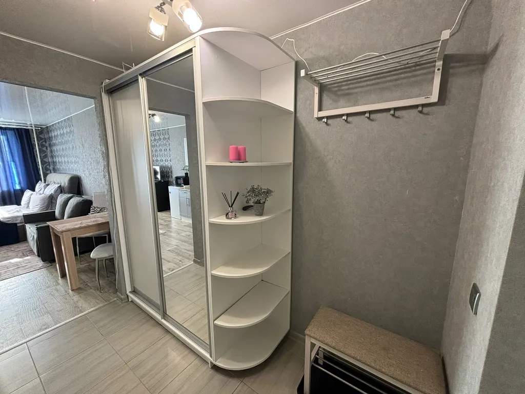 Уютная студия с красивым видом на город