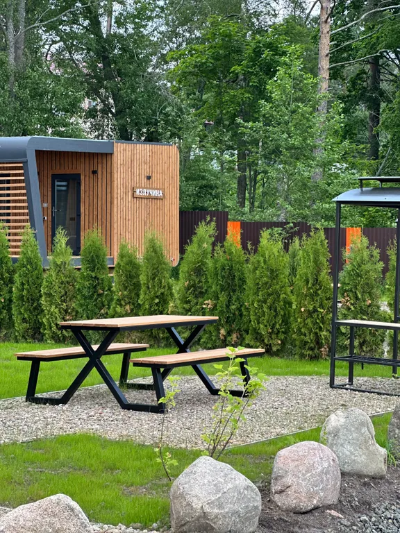 Коттедж Отдельностоящий дом с верандой и видом на озеро — Мичуринское