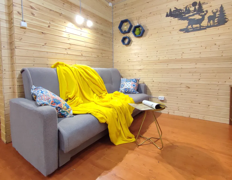 Птица синица House с огромным балконом у озера