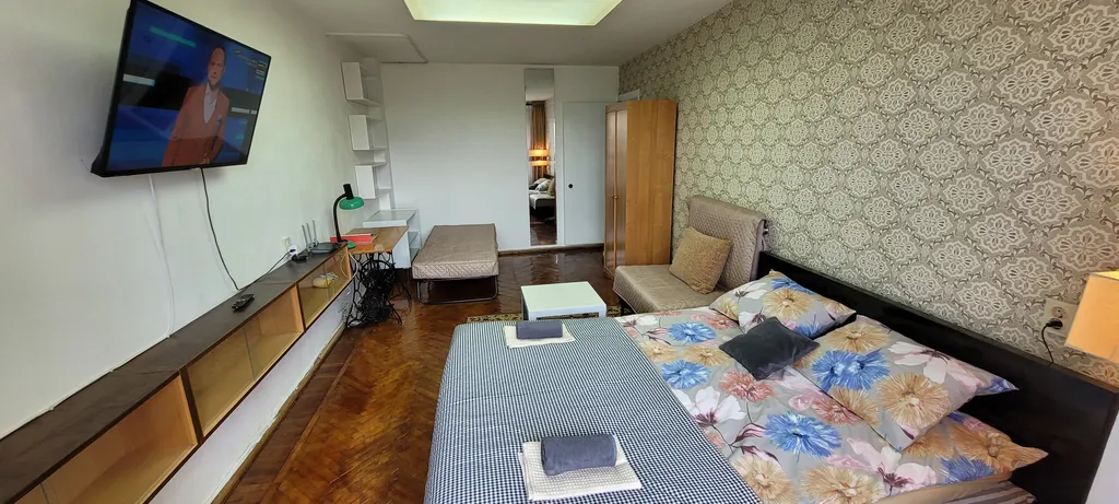 Апартаменты, светлая уютная квартира с панорамным видом