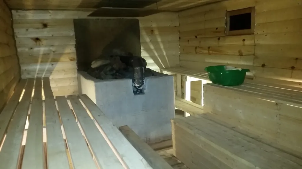 Новый год с русской баней на дровах