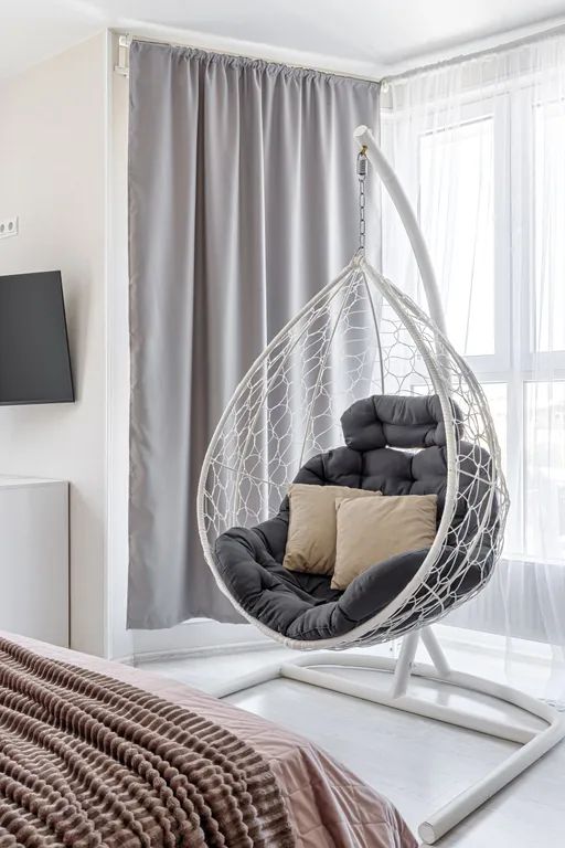 Квартира Красивая квартира с панорамными окнами и качелей — Краснодар