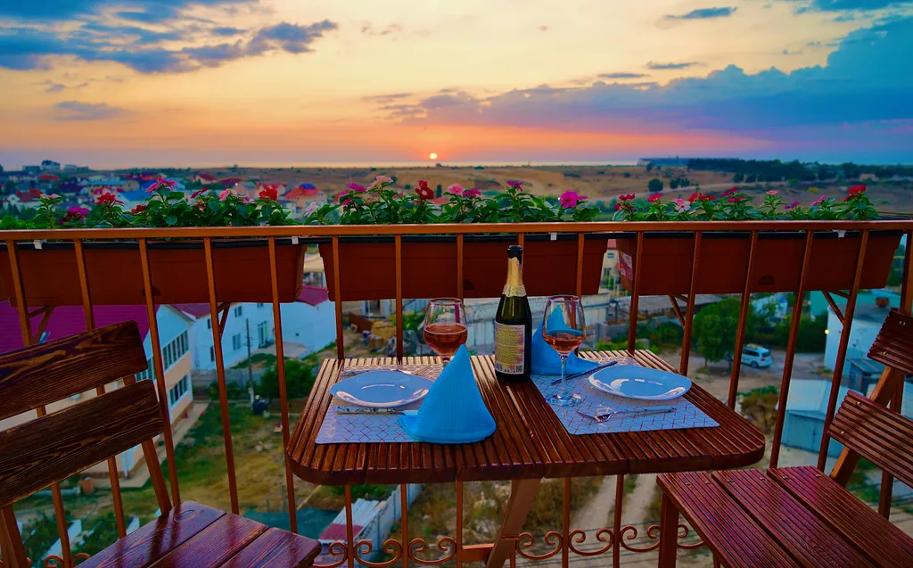 Люкс с видом на море и морской закат