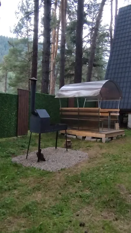 Коттедж Коттедж Алатырь А-фрейм в сосновом бору — Архыз