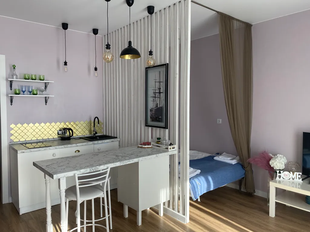 Уютная квартира с видом на пруд