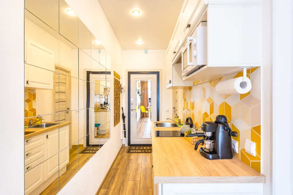 Апартаменты с балконом riverside в центре