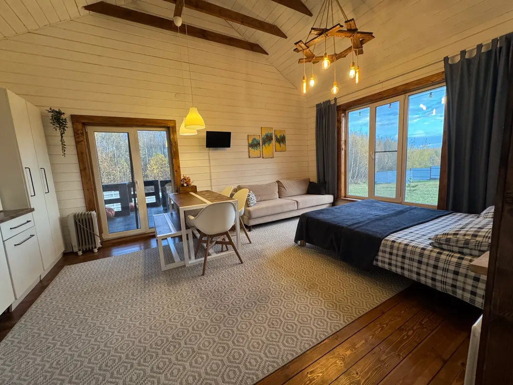 Дом с баней на дровах