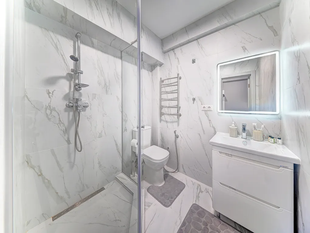 Студия у пляжа с видом на море