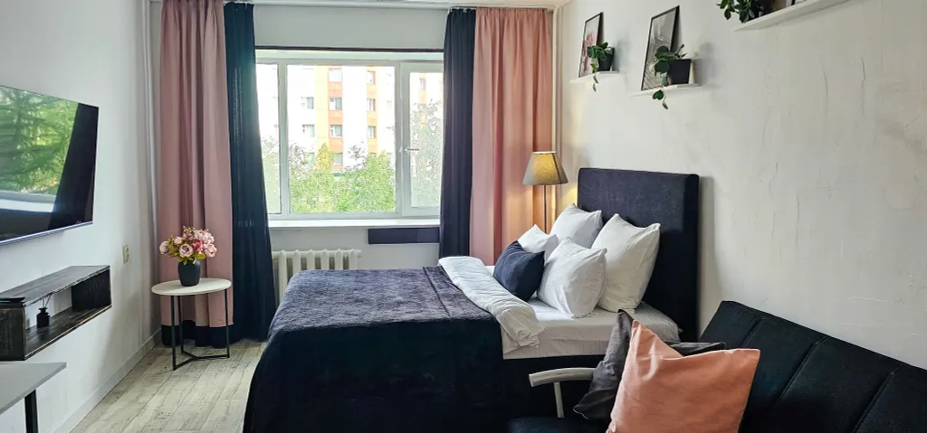 1-комная квартира с кофемашиной, кинотеатром, wi-fi