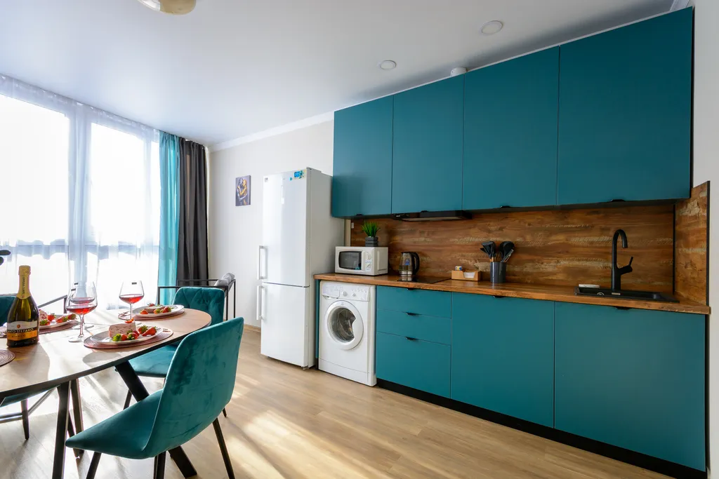 Квартира Апартаменты Бирюзовая нежность с панорамным видом, у парка Галицкого — Краснодар