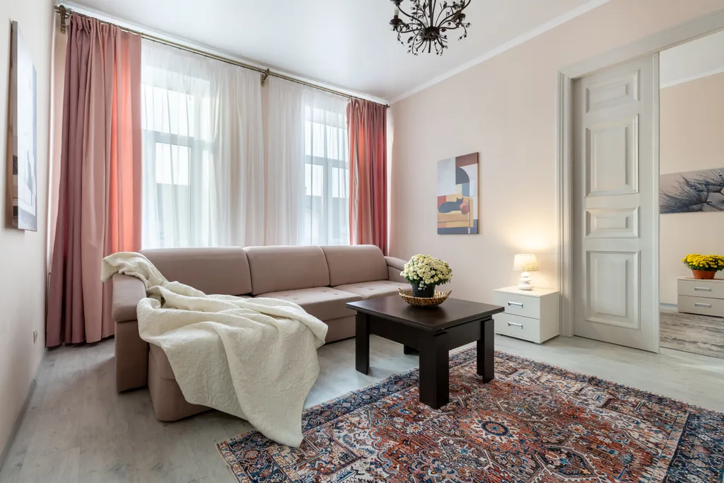 Атмосферная квартира с камином