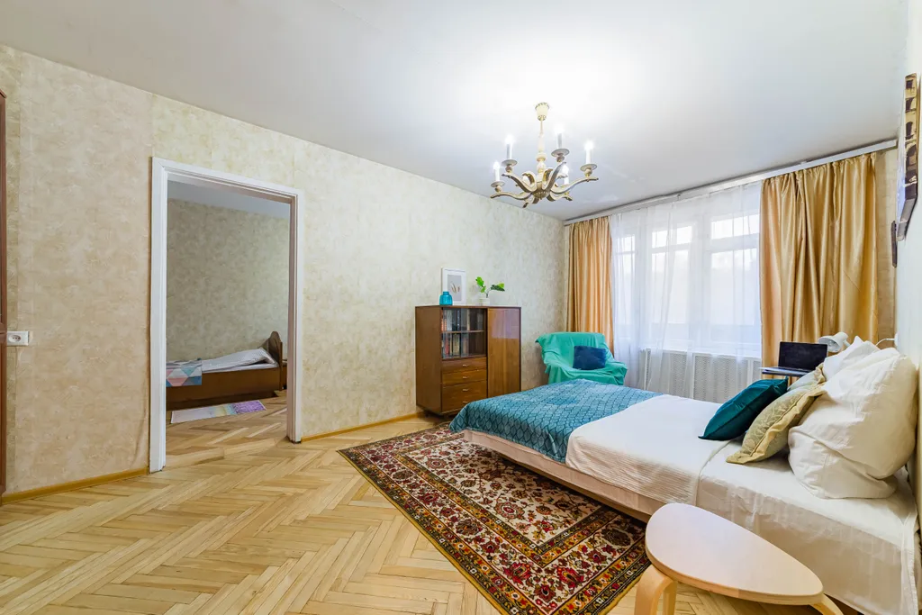 Квартира Квартира рядом с метро с балконом — Москва