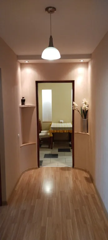 Просторная квартира с большим балконом, в центре города