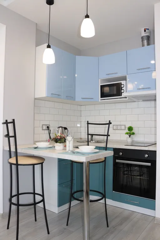 Студия с панорамным видом на город