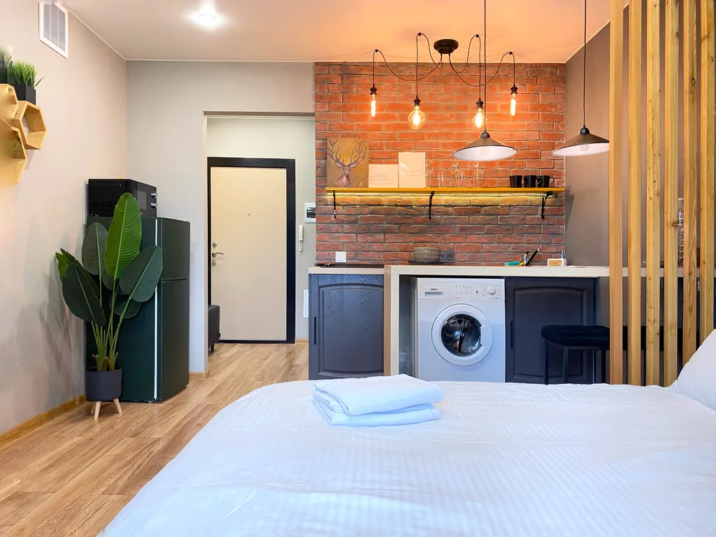 Дизайнерская Лофт-студия в новом ЖК комфорт-класса