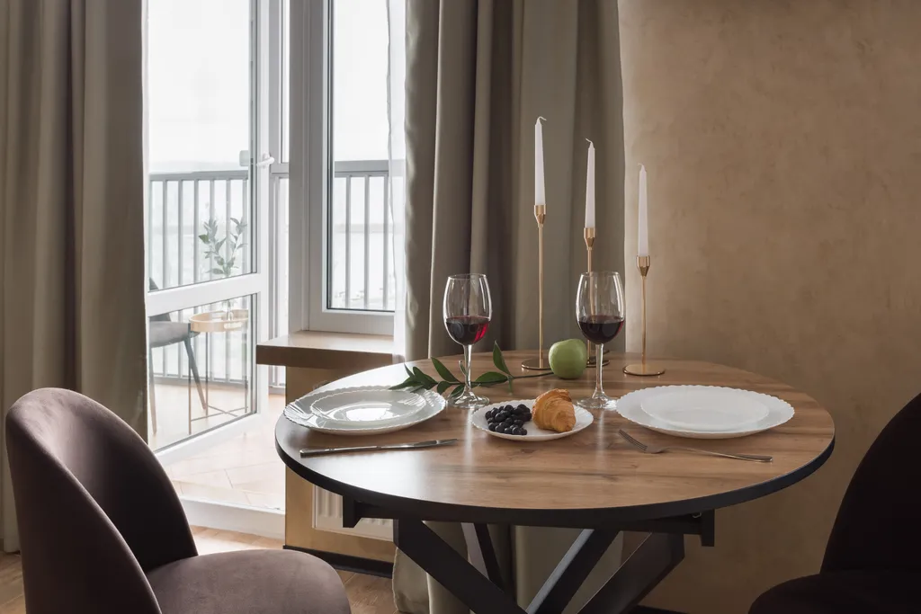 Стильная Amber Studio с видом на озеро