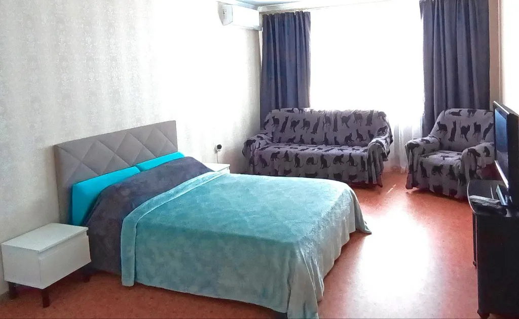 1-комнатная квартира с кондиционером и свежим ремонтом, идеально для командировки