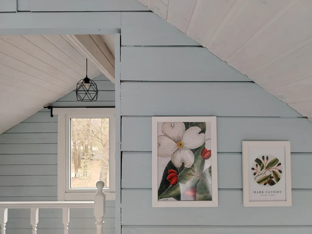 Голубой домик с баней