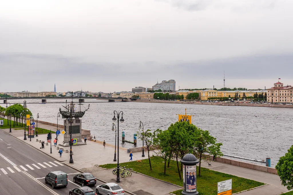 Studio 7 Neva View с потрясающим видом на Неву