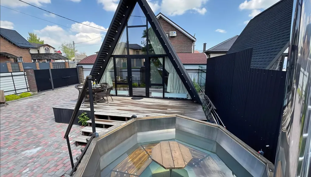 Коттедж Деревянный дом с сибирской купелью на дровах aframe kmv — аренда посуточно в Пятигорск