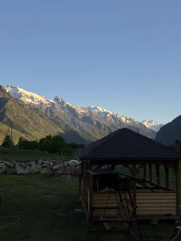 Барнхаус с шикарным видом на горы