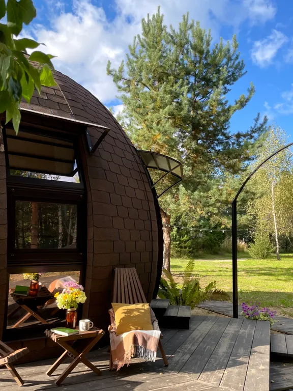 Коттедж Уникальный купольный дом среди хвойного леса — аренда посуточно в Юрьевец