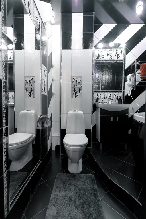 Дизайнерская студия в черно-белом стиле