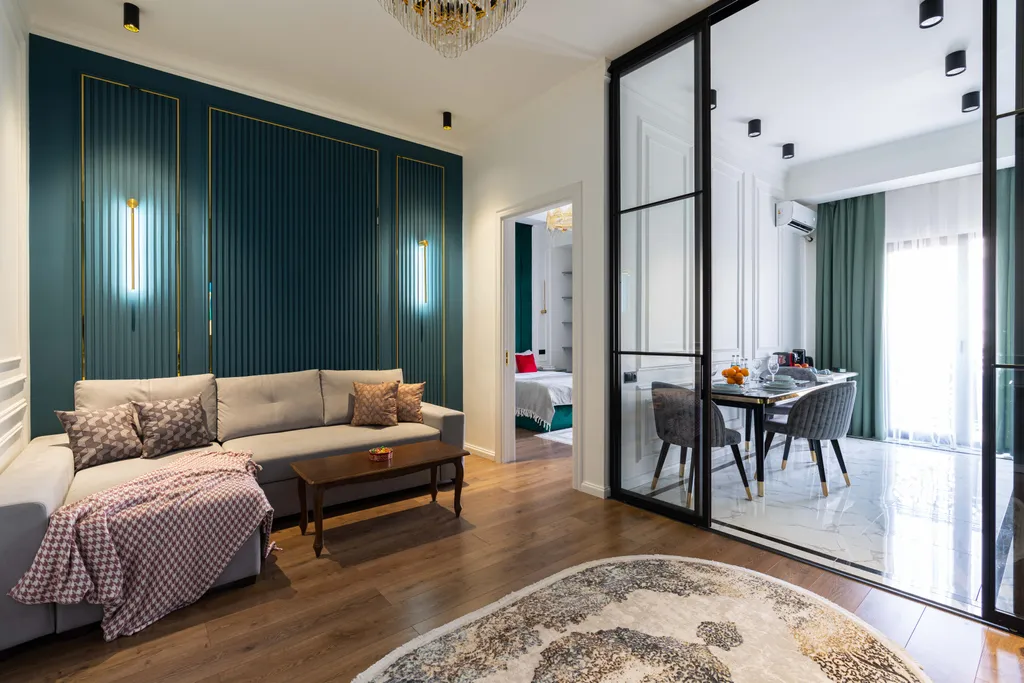 Респектабельная квартира в неоклассическом стиле в ЖК Казахстан