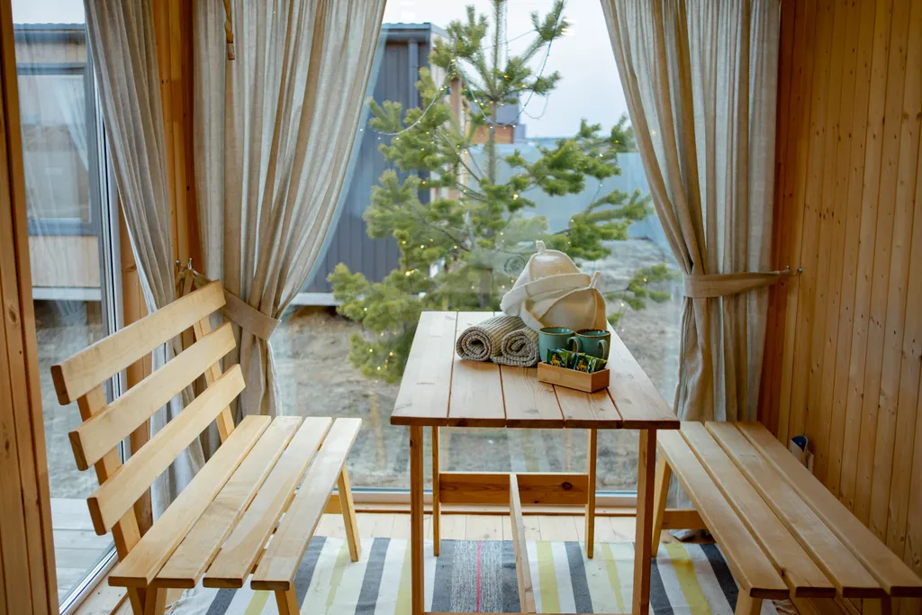 Домик с бассейном с банькой и чаном на дровах