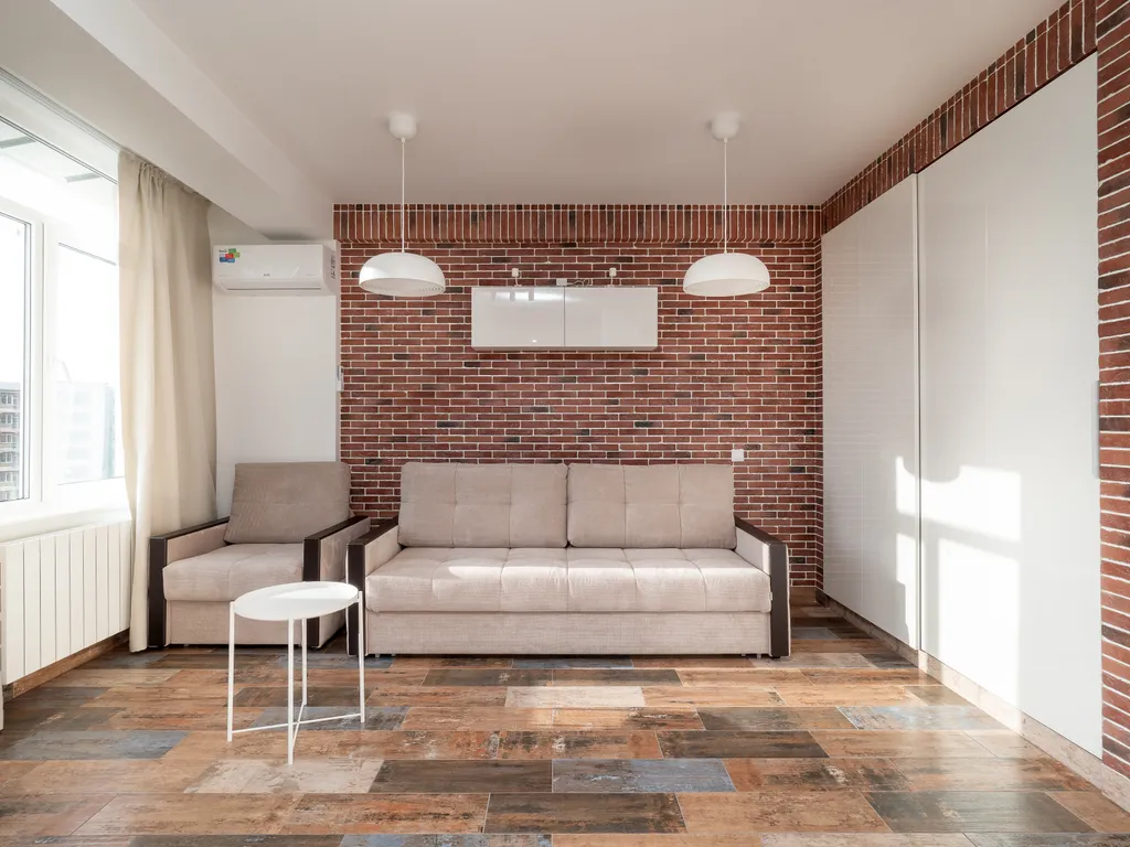 Квартира в Сочи с балконом, ровное место, вид на море, центр Хосты