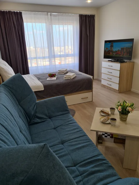 Студия с прекрасным видом на весь город и крайне удобным заездом с М5