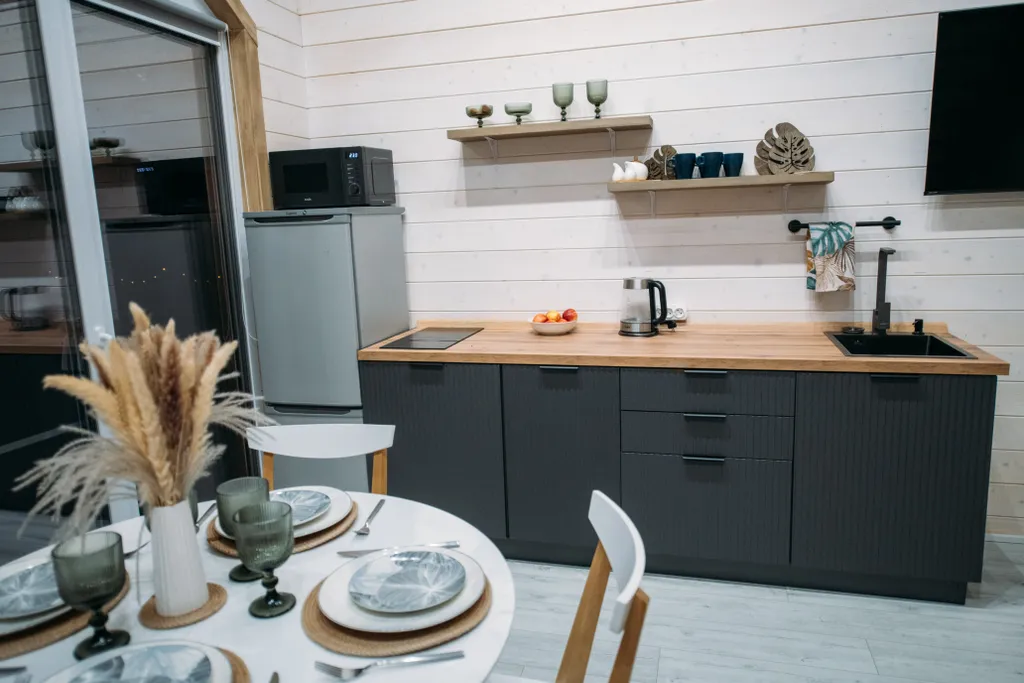 Домик у леса с банным чаном и баней